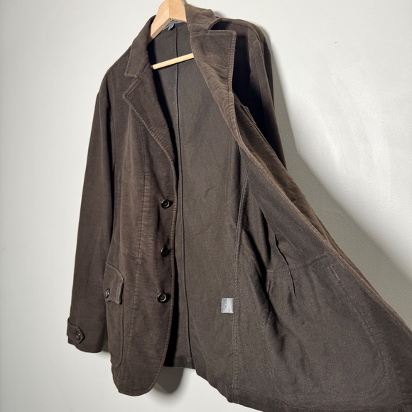 John Varvatos Chocolate Brown Velvet Sports Coat Sz 52 - Picture 6 of 13